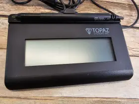 T-l462-hsb-r Topaz Systems Tlbk462 Siglite 1x5 Lcd Usb Signature Capture Pad Used Once #2