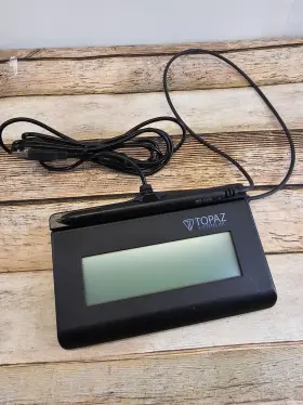 T-l462-hsb-r Topaz Systems Tlbk462 Siglite 1x5 Lcd Usb Signature Capture Pad Used Once