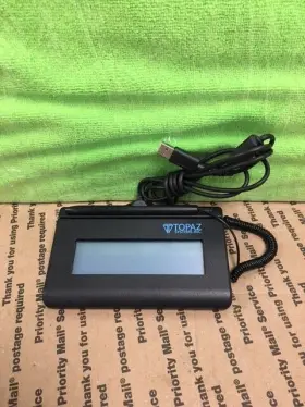 T-lbk460-bsb-r Topaz Siglite 1x5 Signature Capture Pad Via Usb Black