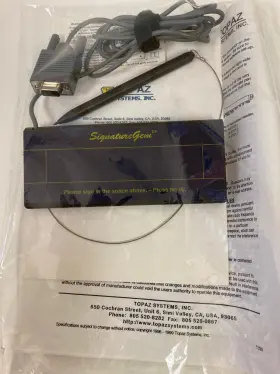 T-s261-b Topaz Signaturegem 1-inch X 5-inch Serial Port ..never Used