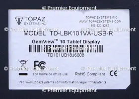Td-lbk101va-usb-r Topaz Gem View 10 Tablet Display Warranty #3