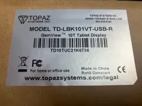 Td-lbk101vt-usb-r Topaz Lot Of 2 Gemview 10t Touch Usb Tablet Display Td-lbk101vt-used