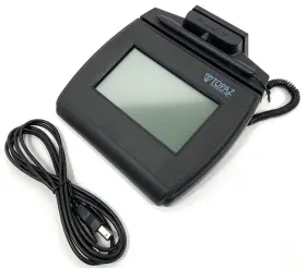 Tm-lbk750-hsb-r Topaz Signature Pad Usb Magnetic Card Reader