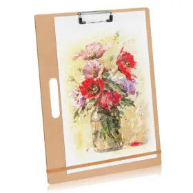 Draw01 Tx Liteart 13 Inch X 17 Artist Sketch Board With Handle - X17 1 Pack Wood Tone