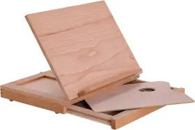 E-511 U.s. Art Supply Solid Solana Wood Drawer Drawing Board Easel Brown