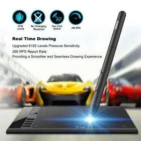 M708 Ugee 703363411864 Graphics Drawing Tablet 10 X 6 Inch Large With 8 Hot Key #3