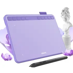 S640hjhp Ugee Graphic Drawing Tablet 6.3x4 Inches Purple With Battery-free