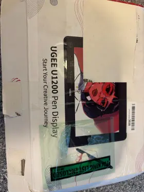 U1200 Ugee Black Usb Connectivity Graphic Pen Display With Manual
