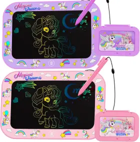 Urcoobela 445027369359 2 Pack Lcd Writing Tablet For Kids 10inch Colorful Reusable Electronic Toddler D