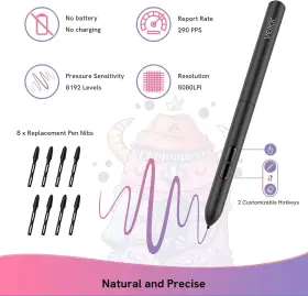 S640 Veikk 313046342325 Drawing Tablet Digital Graphics 6x4 Inch Ultra-thin Portable #2 S640 Veikk 313046342325 Drawing Tablet Digital Graphics 6x4 Inch Ultra-thin Portable #2