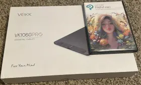 Vk1060pro Veikk 10x6 Drawing Tablet With Clip Studio Paint Pro