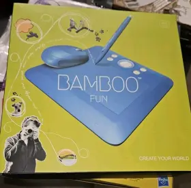 0cte-450 Wacom 0cte-450/bo-ax Bamboo Fun Pen Tablet Model Cte450b Small Blue With Mouse Sealed New