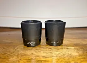 Wacom 227023552486 Lot Of 2 Pen Stand Holders With 10 Replacement Nibs Each