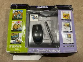 Graphire3 Wacom Cte-430/bo-a Tablet 4x5 Graphics Pad With Mouse And Pen #2
