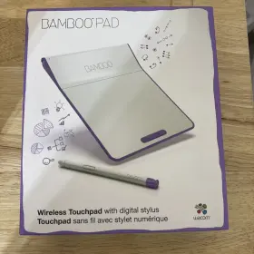Cth300 Wacom Bamboo Pad Wireless Touchpad With Digital Stylus White Purple New #2
