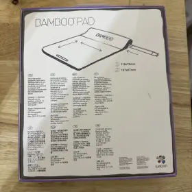 Cth300 Wacom Bamboo Pad Wireless Touchpad With Digital Stylus White Purple New #3