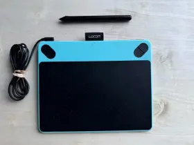 Cth490ak Wacom Intuos Art Pen And Touch Blue Small