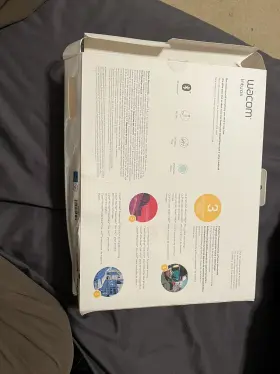Ctl4100wle0 Wacom Intuos Wireless Graphics Drawing Tablet Used With A Broken Box #3