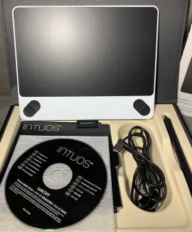 Ctl490 Wacom Intuos Draw Digital Drawing And Graphics Tablet - White