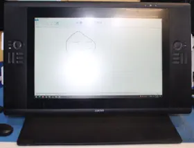 Dtk2400 Wacom Dtk2400/k Cintiq 24hd Creative Pen Display Lcd Tablet With Adapter #2