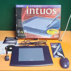 Gd-0608-u0a-a0 Wacom Vintage Intuos Special Edition 6x8 2000 Complete In Box Gd68usbse