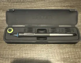 Wacom Kp-503e Pro Pen Black Ergonomics Intuos4 Intuos5 Cintiq With Case And Nibs