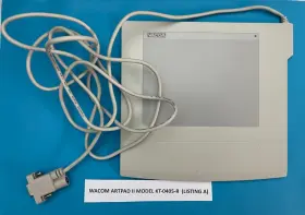 Kt-0405-r Wacom Vintage Artpad Ii Model Tablet And Adapter Only Listing A