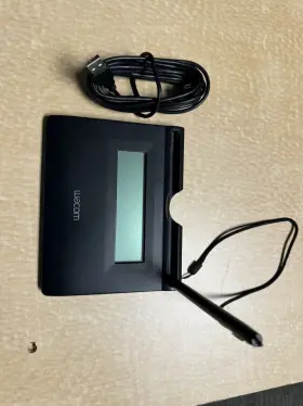 Stu-300 Wacom / K Usb Lcd Signature Tablet Pad With Stylus Pen #2