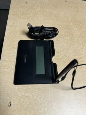 Stu-300 Wacom / K Usb Lcd Signature Tablet Pad With Stylus Pen #3