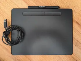 Uctl6100wlk0 Wacom Intuos M Bluetooth Graphics Tablet - Black