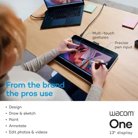 Udth134w0a Wacom One 13 Drawing Tablet With Screen Touchscreen Certified Refurbished #2