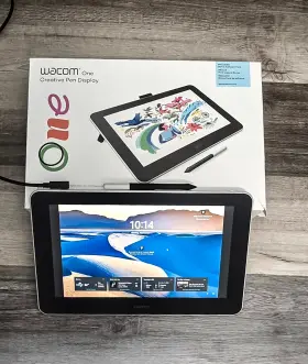 X003kae97n Wacom One Digital Drawing Tablet With 13.3 Inch Screen Graphics Used