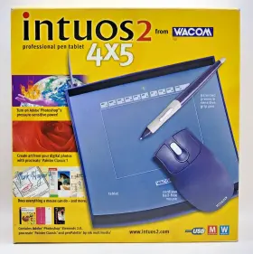 Xd-0405-u0a-a0 Wacom Intuos 2 Professional Pen Tablet 4 X 5 For Win And Mac Usb Xd-0405-u0a-a0 Wacom Intuos 2 Professional Pen Tablet 4 X 5 For Win And Mac Usb