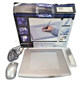 Xd-0608-u Wacom Intuos 2 Platinum 6x8 Graphics Drawing Tablet With Grip Pen And Mouse Xd-0608-u Wacom Intuos 2 Platinum 6x8 Graphics Drawing Tablet With Grip Pen And Mouse