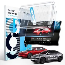B-ca-w-c-ghm-my3 Wigoo Tesla New Model Y Juniper And 3 Screen Protector Matte No Glare &
