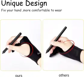 Wookoudai 445052018055 Digital Drawing Glove 2 Pack Artist For Tablet Ipad Sketching #2 Wookoudai 445052018055 Digital Drawing Glove 2 Pack Artist For Tablet Ipad Sketching #2