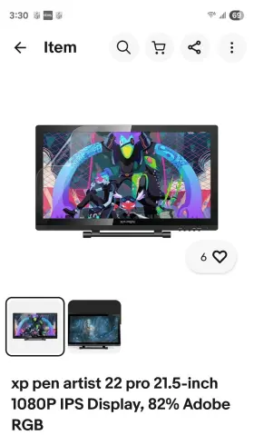 Xp-pen 708402555967 Artist 22 Pro 21.5 Inch 1080p Ips Display Drawing Tablet