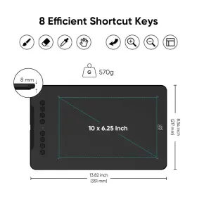 Deco01v3 Xp-pen Deco 01 V3 Graphics Drawing Tablet Board 16384 60 Tilt 10 X 6.25 Inch #2