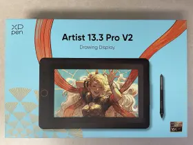 Md130fh-ad41 Xp-pen 13ftft Artist 13.3 Pro V2 Graphics Drawing Tablet 16k Levels Red Dial Keys