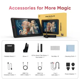 Md160fh Xp-pen Artist 15.6 Pro V2 Graphics Drawing Tablet 16384 Level X3 Stylus Tilt #3 Md160fh Xp-pen Artist 15.6 Pro V2 Graphics Drawing Tablet 16384 Level X3 Stylus Tilt #3