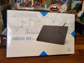 V210x Xp-pen Deco 01 V2 8192 10x6.25 Art Graphics Drawing Tablet Digital 8 Hot Key