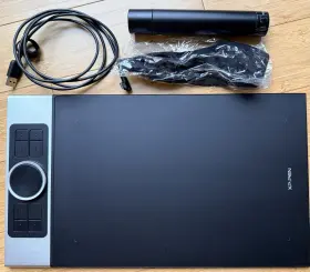 Xp-pen Xpbp1101b121602973 Xp-pen Deco Pro Medium Graphics Tablet With Usb Connectivity And Accessories