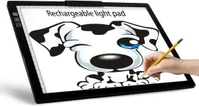 A4-d28b Yingwond Wireless Rechargeable A4 Led Light Pad With Built-in Riser Stands 6 Black