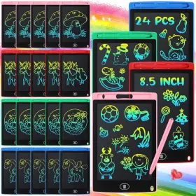 Zhehao 313036987970 24 Pieces Lcd Writing Tablet Doodle Board 8.5 Inch Colorful Reusable Scre Zhehao 313036987970 24 Pieces Lcd Writing Tablet Doodle Board 8.5 Inch Colorful Reusable Scre
