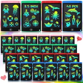 Zhehao 313099521586 48 Pieces Lcd Writing Tablet Doodle Pads Bulk For Kids 8.5 Inch Drawi Zhehao 313099521586 48 Pieces Lcd Writing Tablet Doodle Pads Bulk For Kids 8.5 Inch Drawi