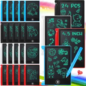 Zhehao 313112383399 24 Pieces Lcd Writing Tablet Mini Electronic Doodle Board 4.5 Inch Drawing Table Zhehao 313112383399 24 Pieces Lcd Writing Tablet Mini Electronic Doodle Board 4.5 Inch Drawing Table