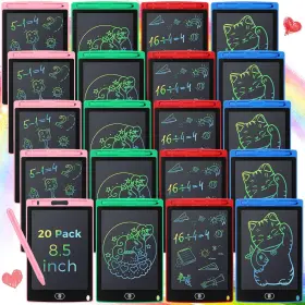 Zhehao 445032813878 20 Pack Lcd Writing Board For Kids 8.5 Inches Doodle Reusable Boar