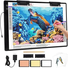 A2-d23 Zocelight Rechargeable A2 Light Pad For Diamond Painting Board Black A2-d23 Zocelight Rechargeable A2 Light Pad For Diamond Painting Board Black