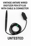 Vintage Antare Wired Digitizer Pen Stylus With Cable & Connector Untested. Fixed Price $49.00.