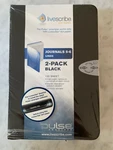 Livescribe Dot Paper Journals 5-6 Lined Black 2-PACK 100 Sheet For Pulse. Fixed Price $40.00.